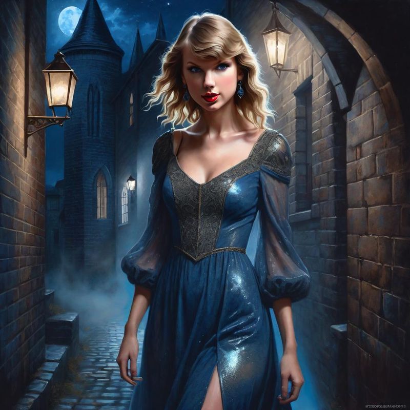 Taylor Swift in a medieval dress in a dark alley 5.jpg
