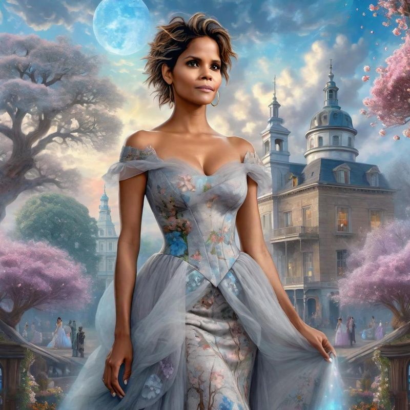 Halle Berry Selena Gomez Standing on a 18 century marketplace 1.jpg