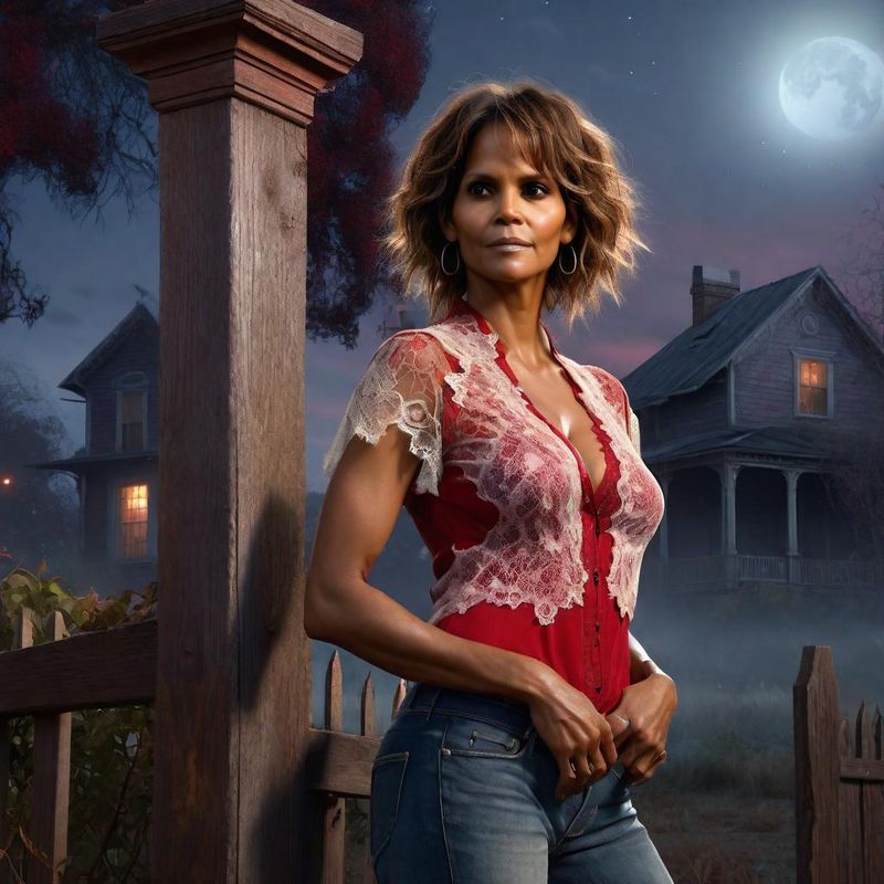 Halle Berry in the Moonlight by an old House 2.jpg