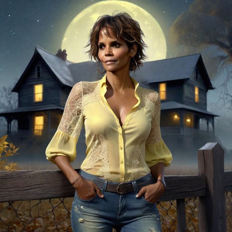 Halle Berry in the Moonlight by an old House 1.jpg