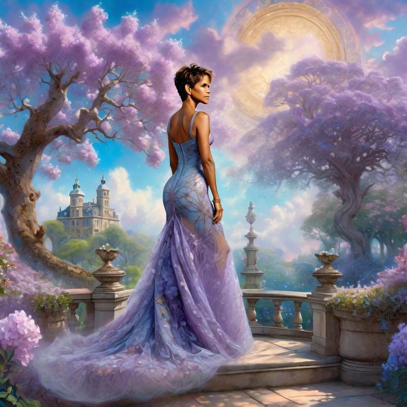 Halle Berry Standing on a 16 century Palace garden 1.jpg