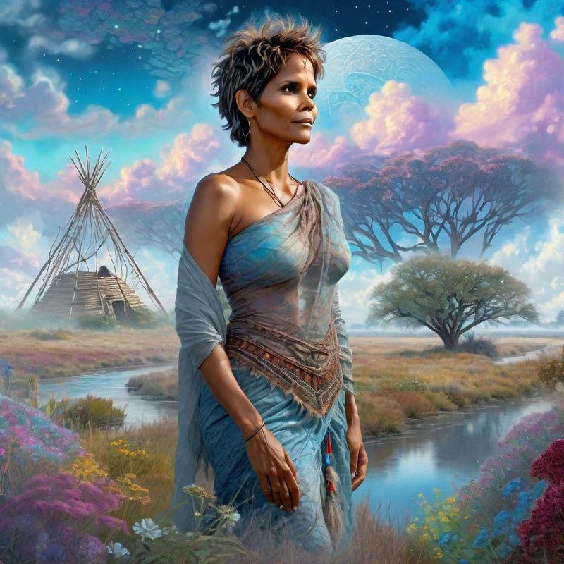 Halle Berry as an Indian Sqauw on the Prairie 5.jpg