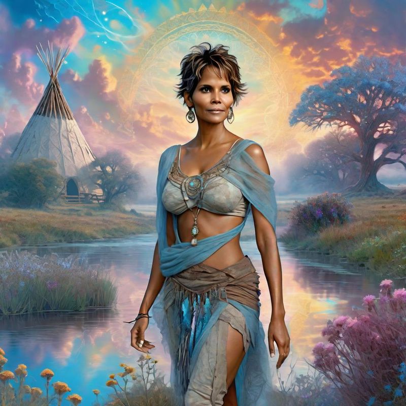 Halle Berry as an Indian Sqauw on the Prairie 3.jpg