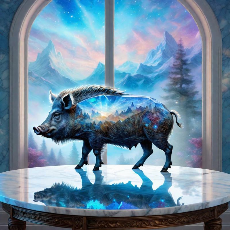 Crystal wild boar on a marble table top 5.jpg