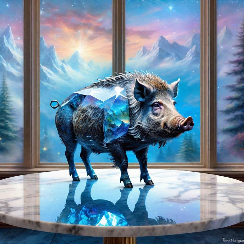 Crystal wild boar on a marble table top 3.jpg