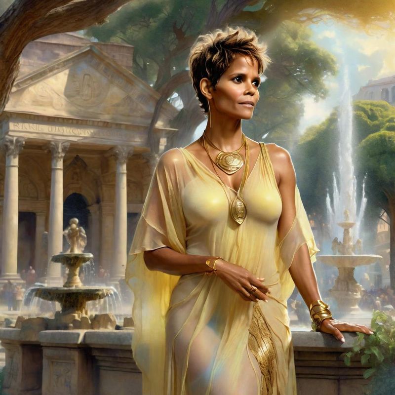 Halle Berry in a Roman Tunic in a Roman Fantasy World 1.jpg