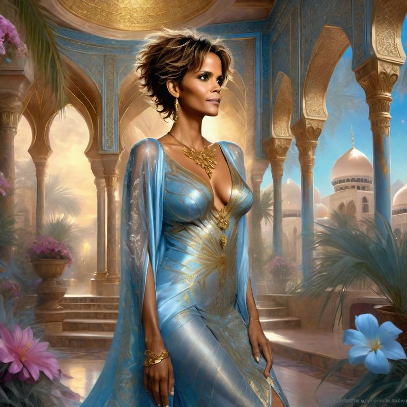 Halle Berry as Arabian princess in an arabic palace in a Fantasy World 4.jpg