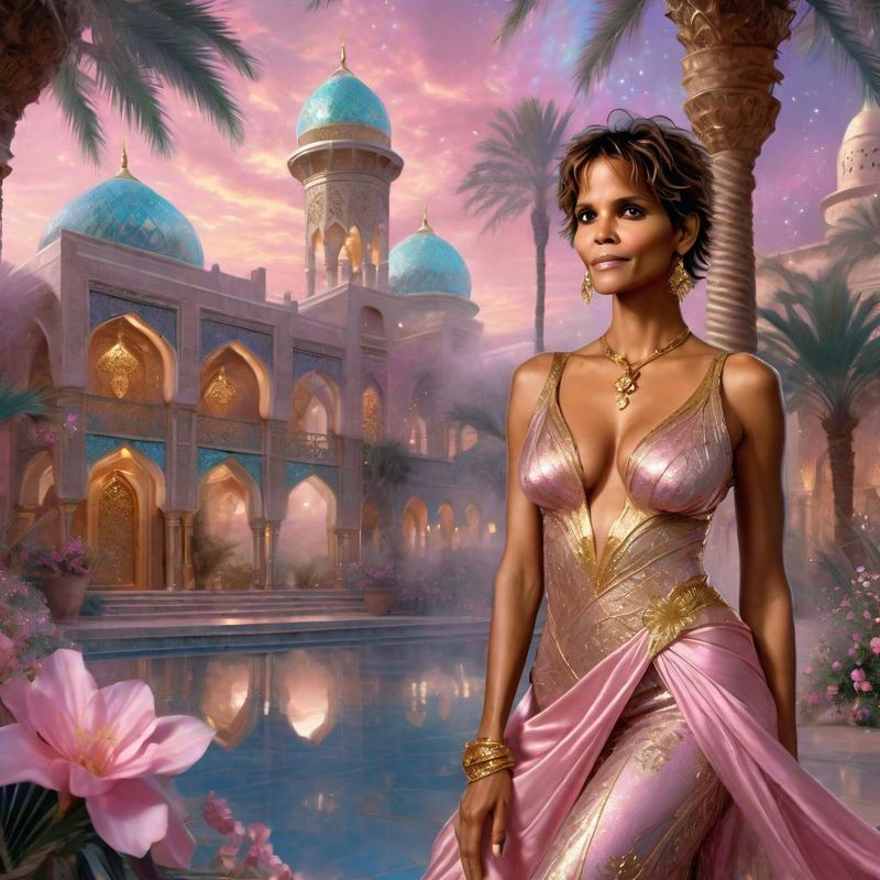Halle Berry as Arabian princess in an arabic palace in a Fantasy World 3.jpg