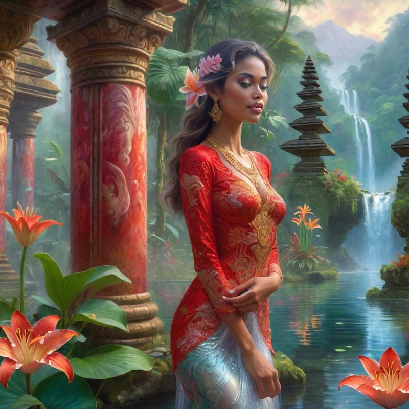 Young Sensual Women in the jungle of Bali near a Hindu temple 6.jpg