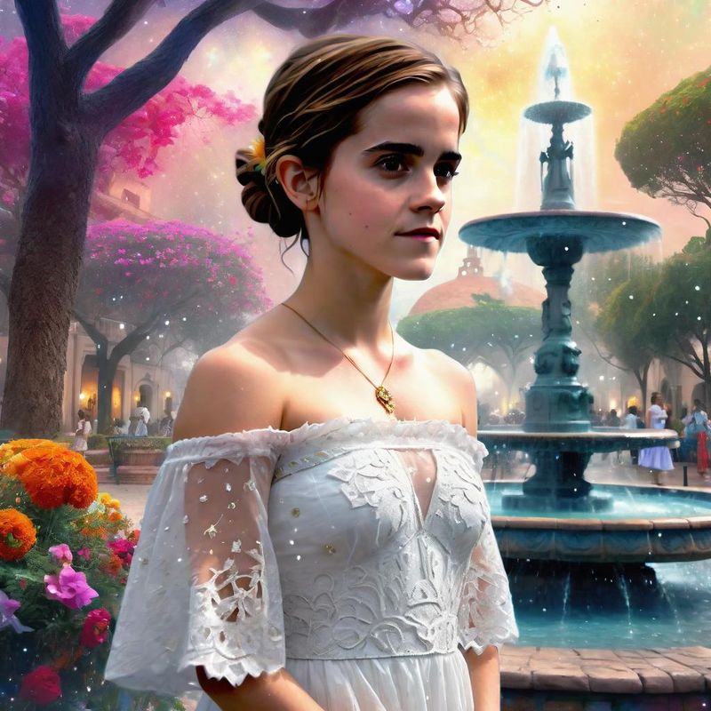 Emma Watson in a Mexican dress in a Mexican fantasy world 6.jpg