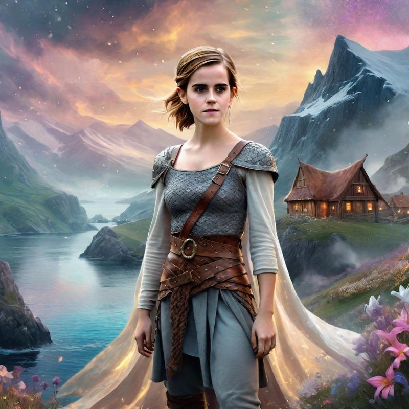 Emma Watson in a Viking dress in a Viking fantasy world 3.jpg