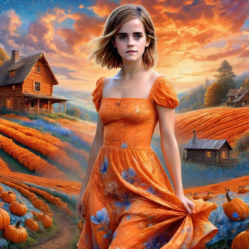 Emma Watson in a Pumpkin Field 2.jpg
