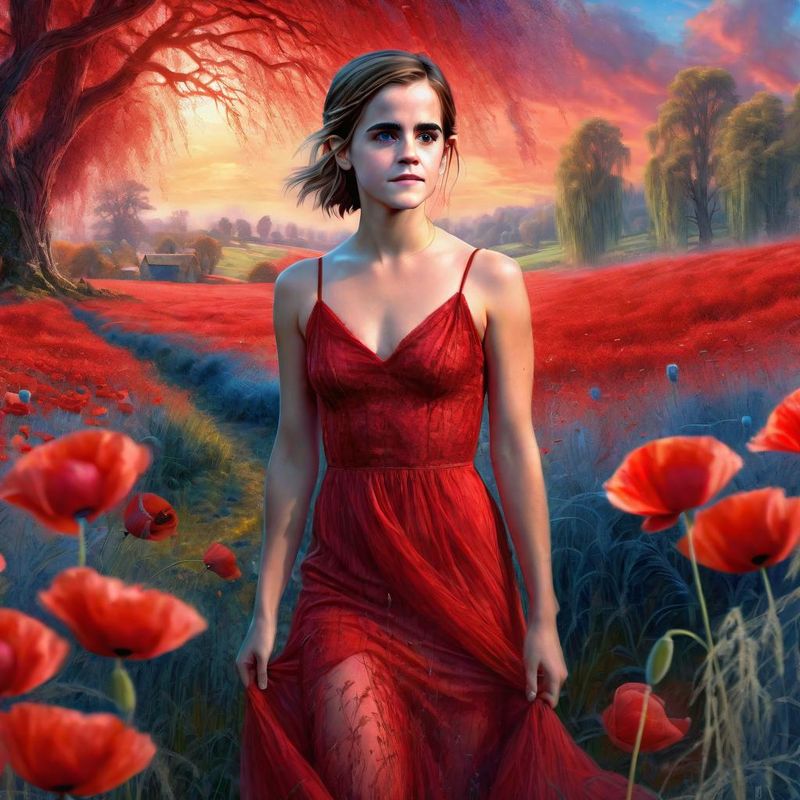 Emma Watson in a Poppy Field 4.jpg