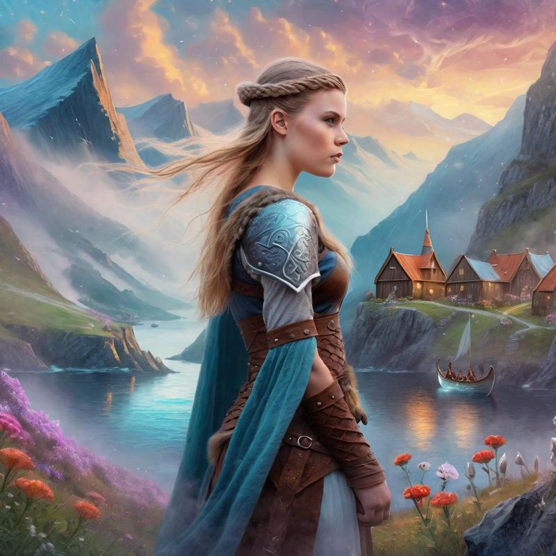 Young Women in a Viking dress in a Viking fantasy world 5.jpg
