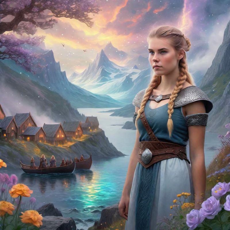 Young Women in a Viking dress in a Viking fantasy world 3.jpg