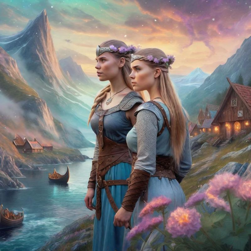 Young Women in a Viking dress in a Viking fantasy world 2.jpg