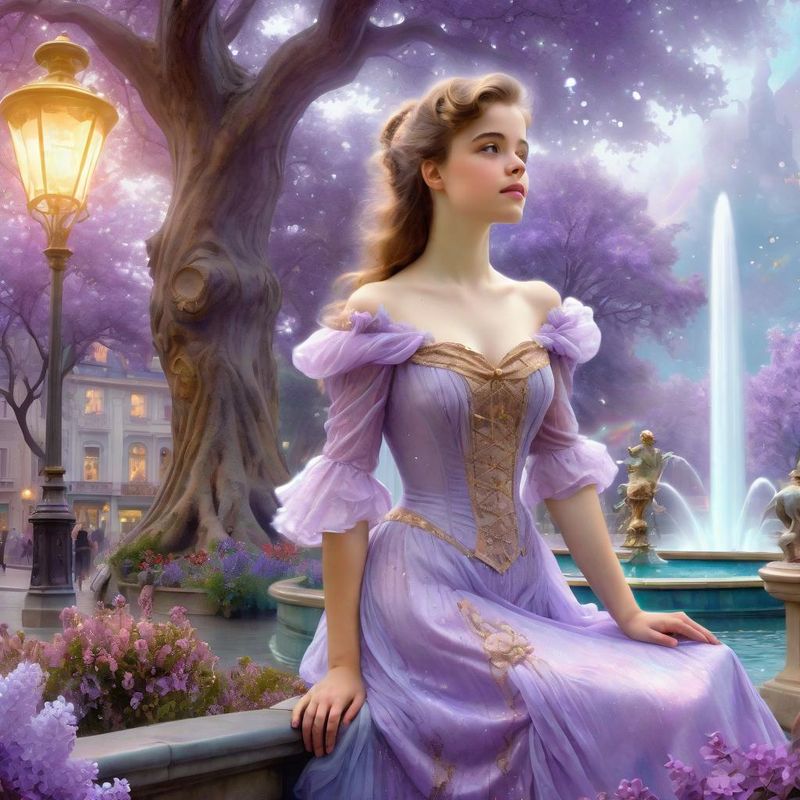 Young Women in a Belle Epaque dress in a Belle Epoque fantasy world 4.jpg