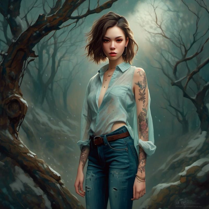 Young Women in a dark wood.jpg