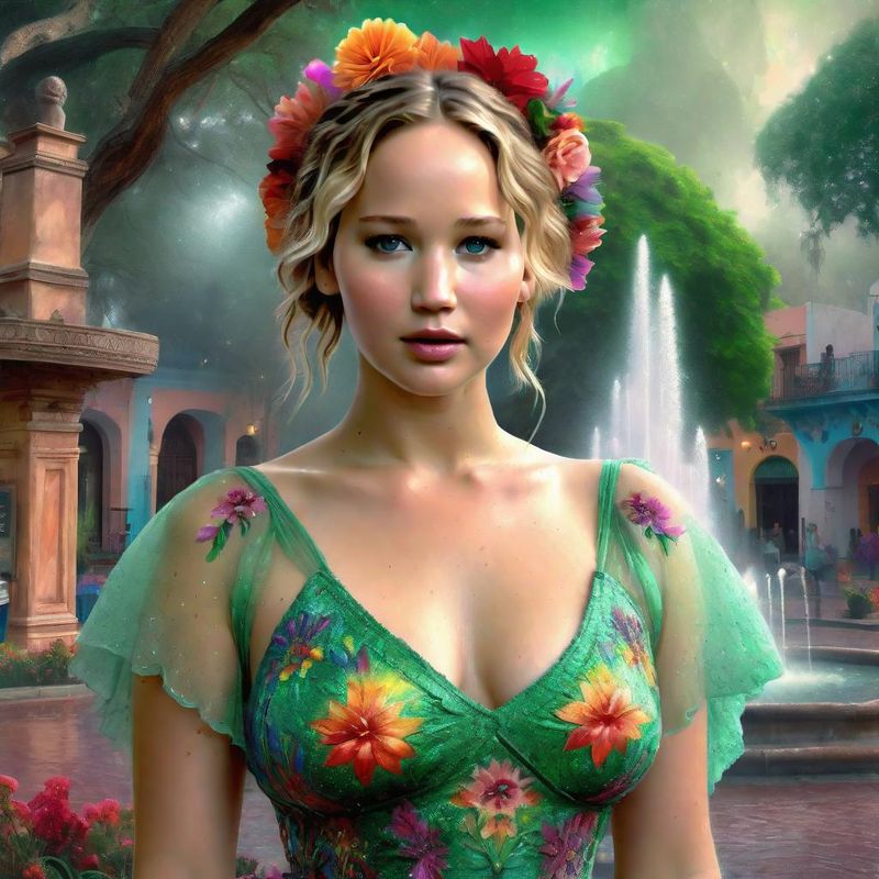 Jennifer Lawrence in a Mexican dress in a Mexican fantasy world, Plaza 5.jpg