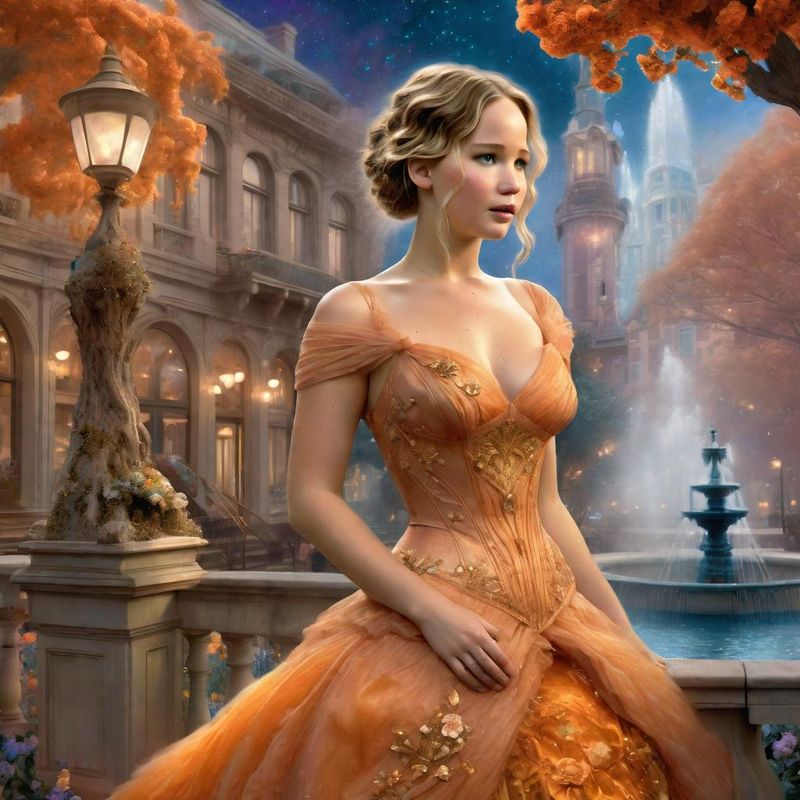 Jennifer Lawrence in a Belle époque dress in a Belle époque fantasy world 1.jpg