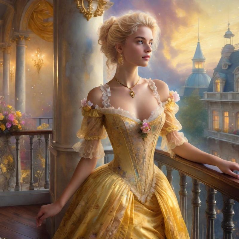 Young Sensual Women Standing on a Balcony in a 18 century 3.jpg