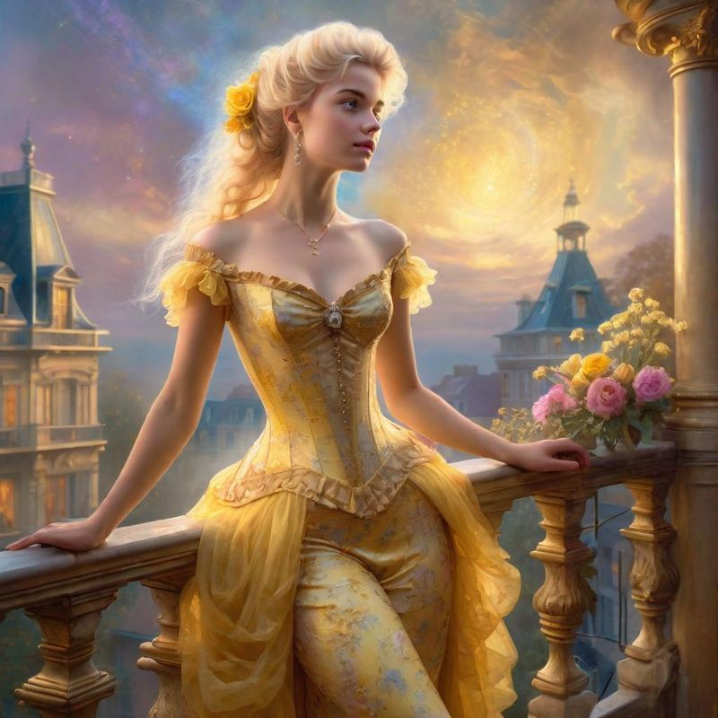 Young Sensual Women Standing on a Balcony in a 18 century 2.jpg