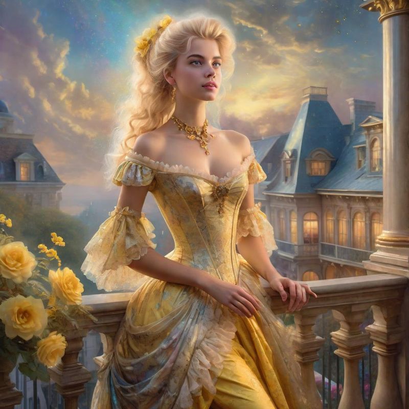 Young Sensual Women Standing on a Balcony in a 18 century 1.jpg