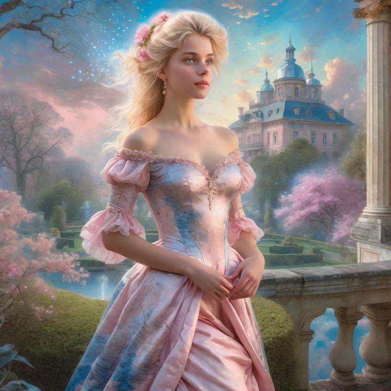 Young Sensual women Standing on a 18 century Palace garden 3.jpg