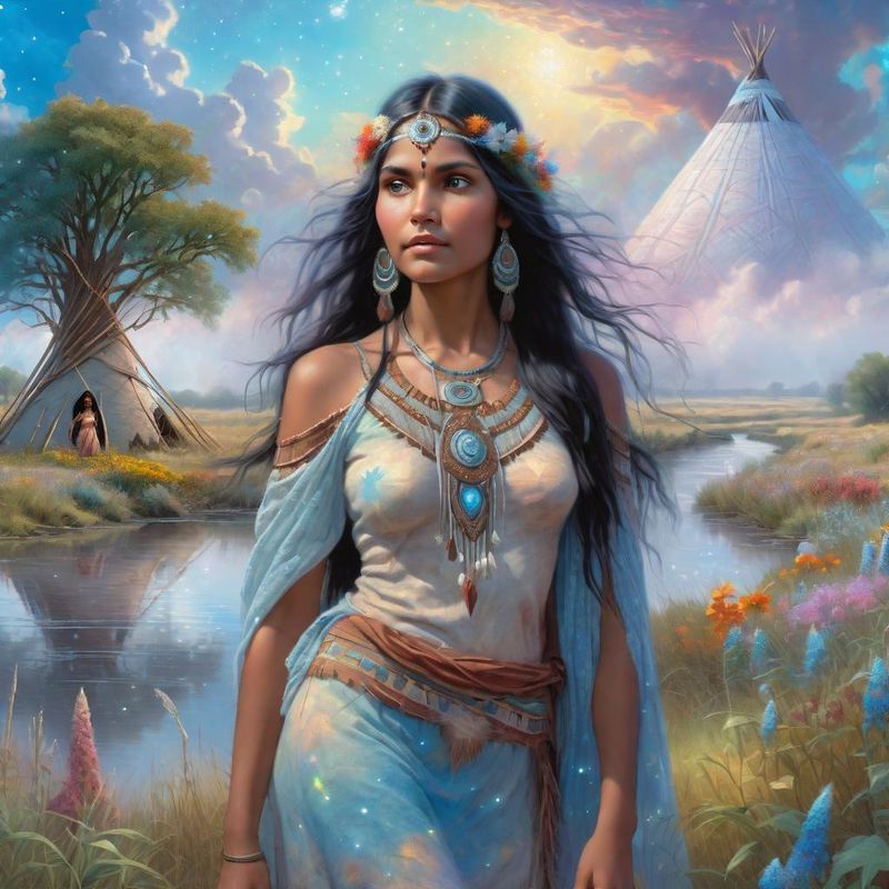 Young Beautiful Women as an Indian Sqauw on the Prairie 5.jpg