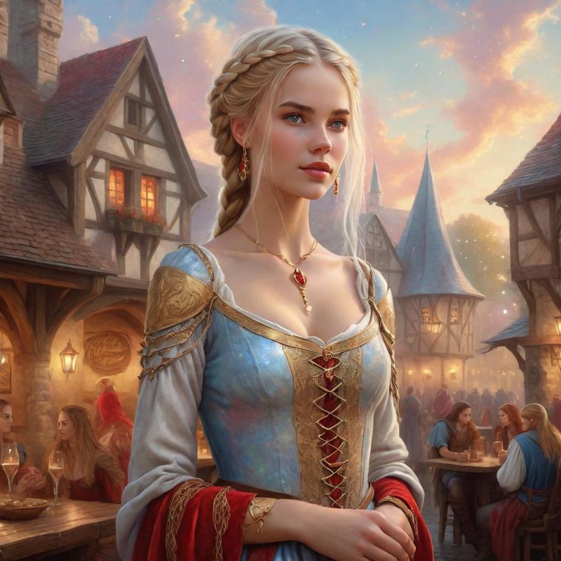 oung Beautiful Women standing in medieval Clothes on an medieval Tavern in a Fantasy World 2.jpg