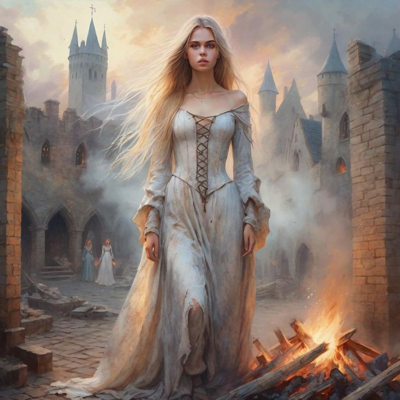 Scary Young Beautiful Women standing in medieval dirty torn Clothes in a medieval Fantasy World 7.jpg