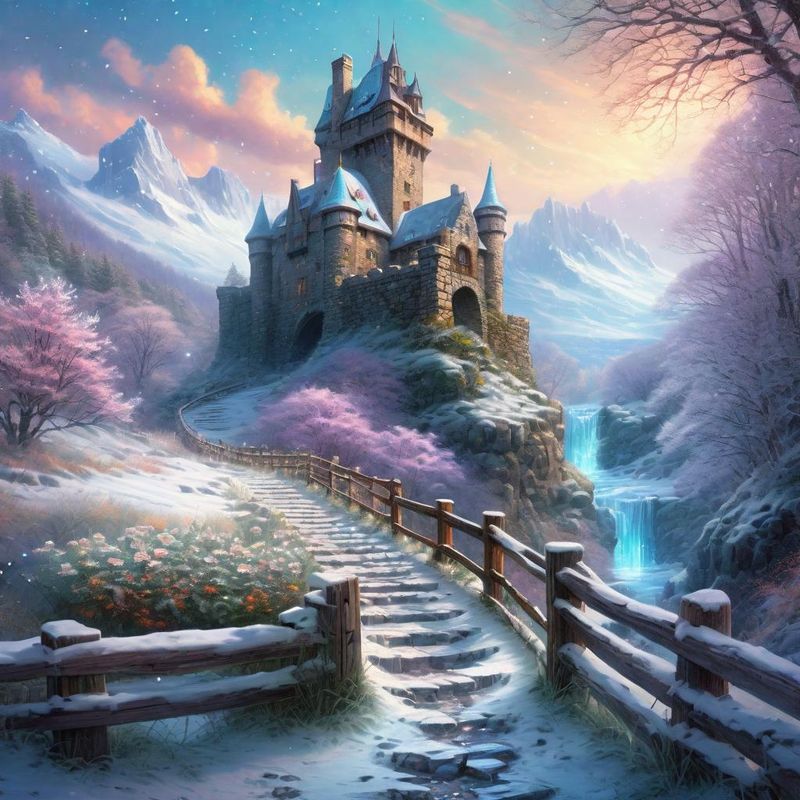 an old castle ruin on a mountain - Winter 2.jpg