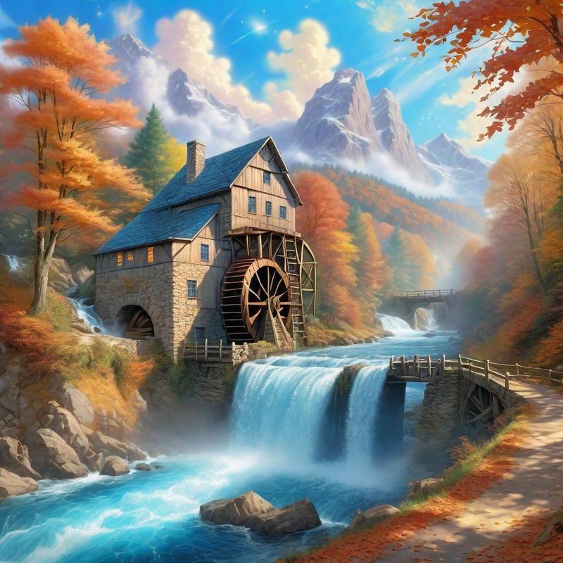 a water mill on a river - Fall 2.jpg