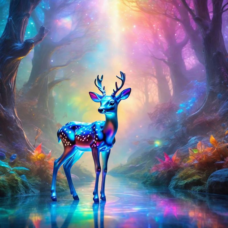 Colorful glass Bambi in Venisian glass.jpg