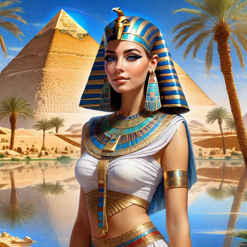 Young Woman in Egyptian Costume in Ancient Egypt 10.jpg