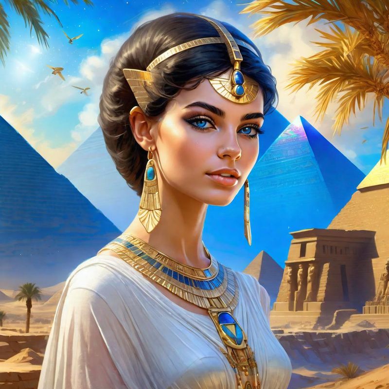 Young Woman in Egyptian Costume in Ancient Egypt 8.jpg