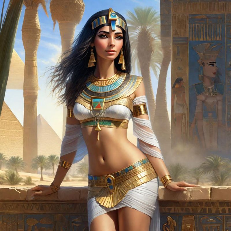 Young Woman in Egyptian Costume in Ancient Egypt 5.jpg