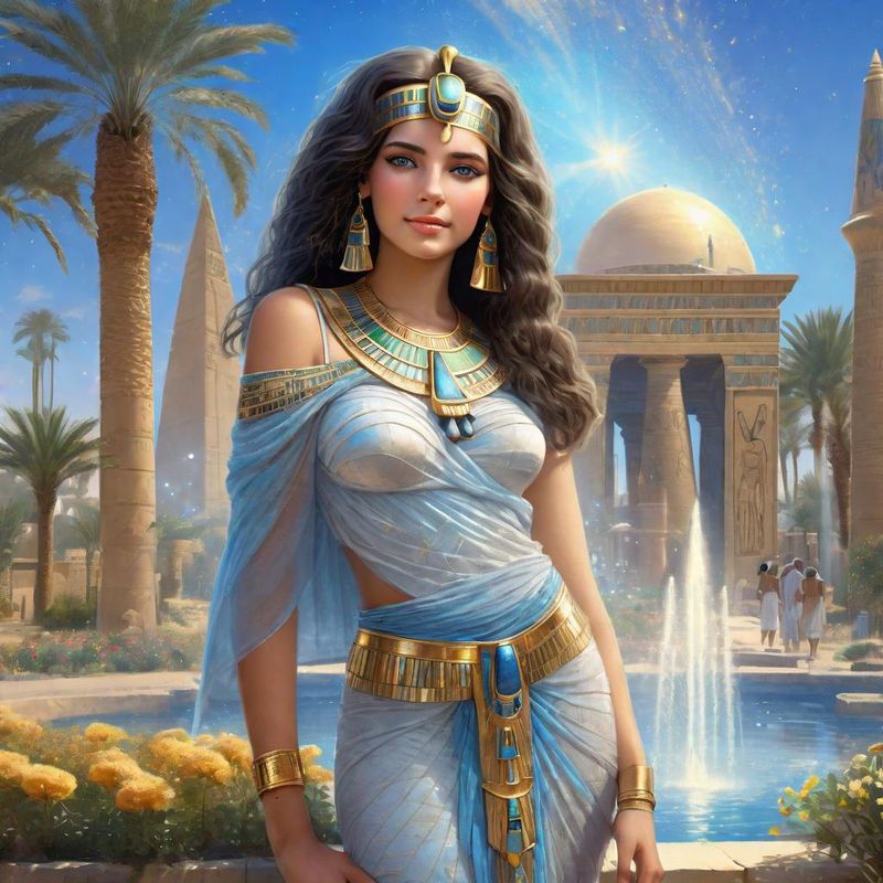 Young Woman in a garden in Ancient Egypt 2.jpg