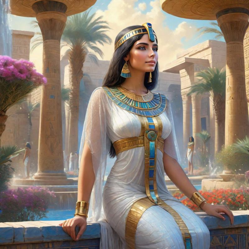 Young Woman in a garden in Ancient Egypt 1.jpg
