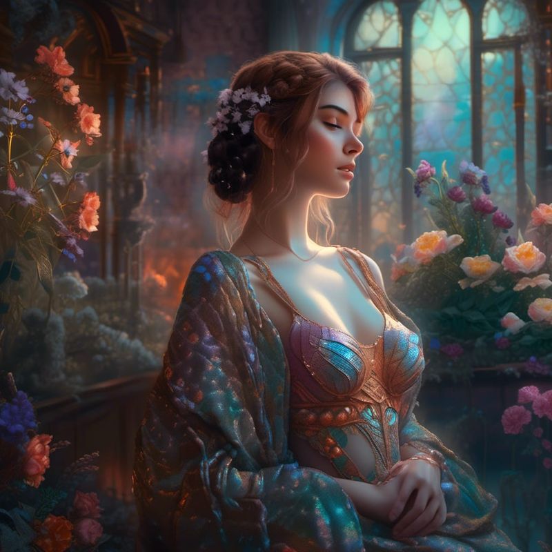 Young women in a Town in a Fantasy World 2.jpg