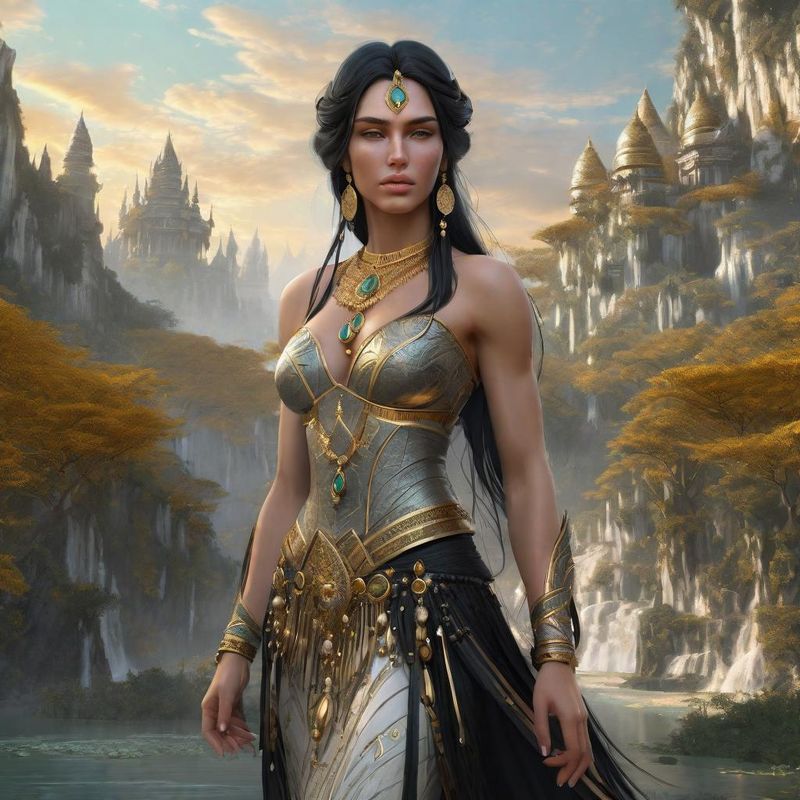 Young Beautiful Amazone in a Fantasy World 1.jpg