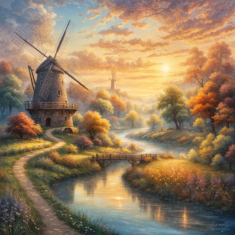 A windmill in a medieval landscape on a river_2x-clty-upscale-m7kg0.jpg