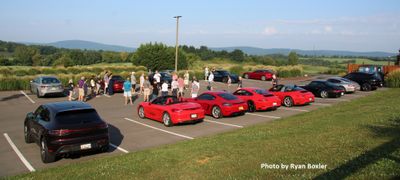 Allegheny Mountain Tour, Aug. 12, 2023, 33 people, 20 cars. Guest tour master: Ron F. (Photo by Ryan Boxler 9073)