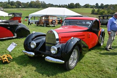 1936 Bugatti Type 57 Atalante Coupe by Gangloff, Radnor Award, Bugatti Touring, Alan Rosenblum, Utica, NY (0578)