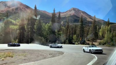 Million Dollar Highway, shot by my wife (MMA) through the passenger-side window. (Video frame [1123])