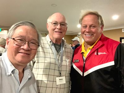 Selfie with CC54 Concours Best of Show winner Steve G., center, and CC54 top-prize winner Jon S. (9656)