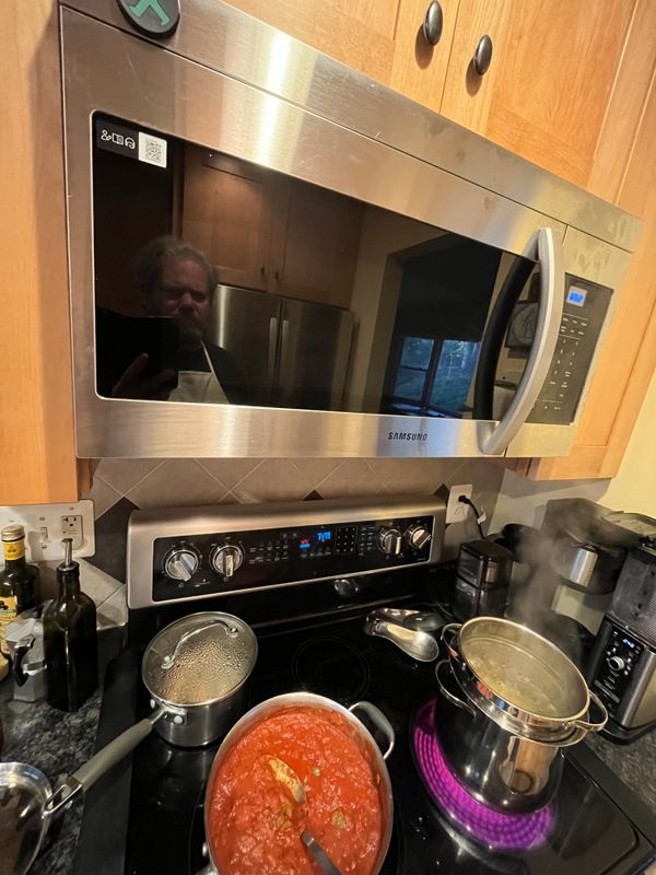 Reflection while making dinner