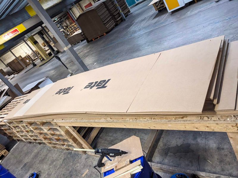 Tate boxes the size of a car