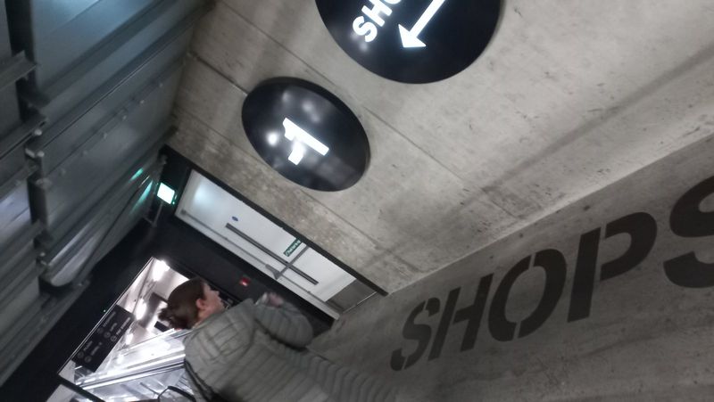 Parking in the shops because the guvmint parking lot clamps you the second your time runs out
