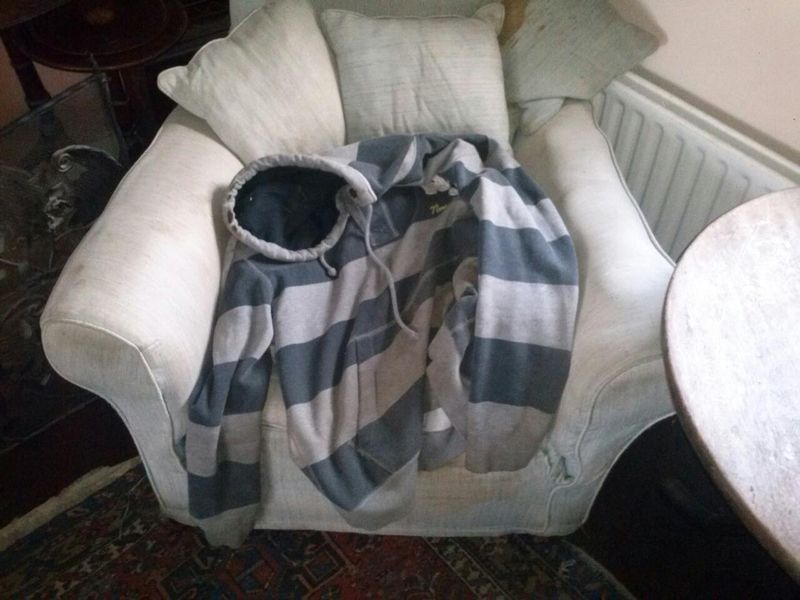 Carlow on the sofa